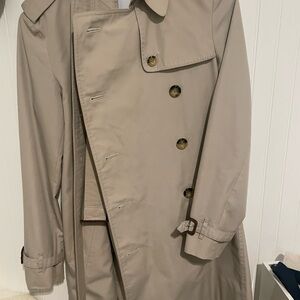 Burberry Trench Coat Mid/Above Knee Length Tan Classic